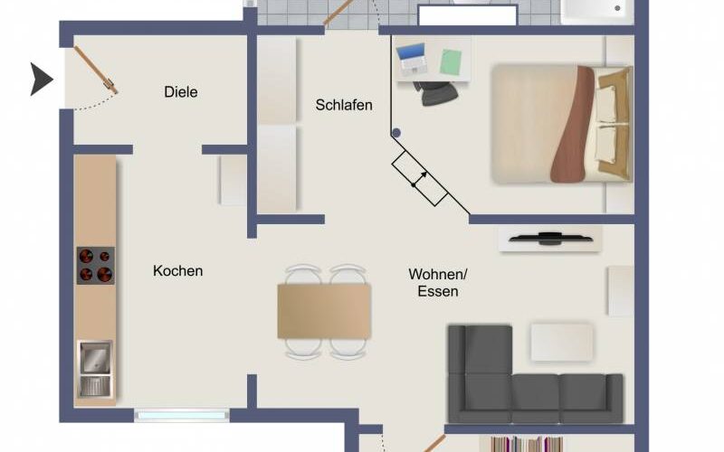 Wohnung 1, Grundriss