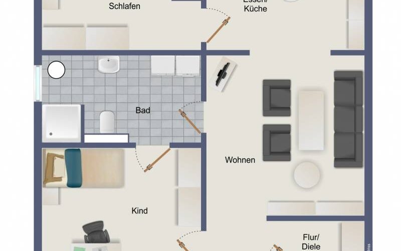 Wohnung 4, Grundriss